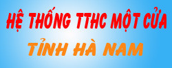 Hệ thống TTHC một cửa Hà Nam