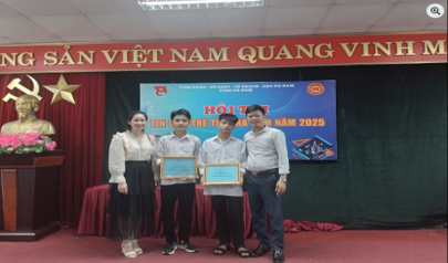 Chúc mừng thành tích xuất sắc của học sinh trường THCS Châu Sơn Đã xuất sắc đạt Giải Ba Bảng D2 – Vòng Khu vực Hội thi Tin học trẻ toàn quốc lần thứ XXXI, năm 2025!